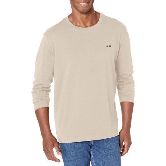 Playera Hugo Boss Men's Small Logo Sandstone Beige  B0cbcd86