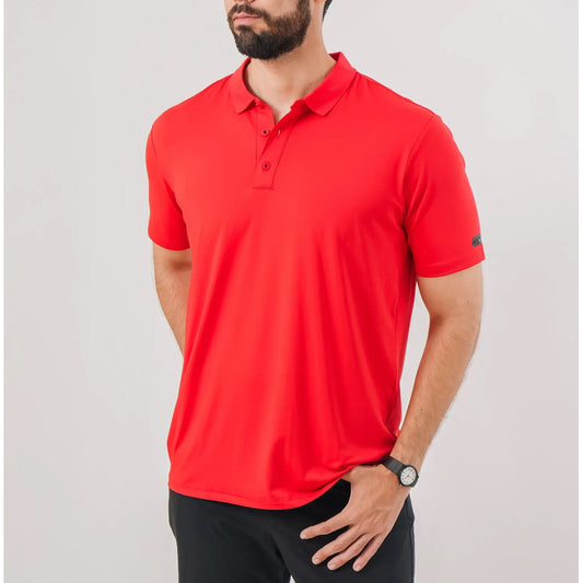 Playera Polo Maja Sport De Lujo Rojo Logo Propela Manta