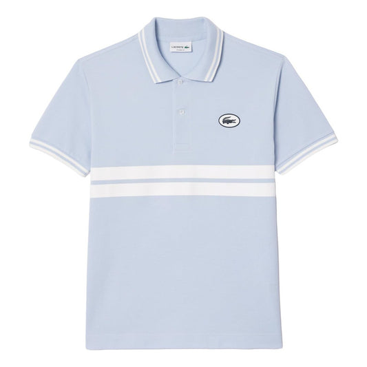 Camisa Lacoste Polo Azul Cielo Caballero Casual Rayas Ph7447