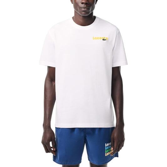 Playera Lacoste Classic Fit De Algodón Blanco Casual Th7544